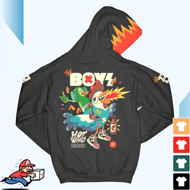Official The Boys Merch TheBoys Hot Wings Attractive Hoodie Yeptheboys Apparel Clothing Store Shop