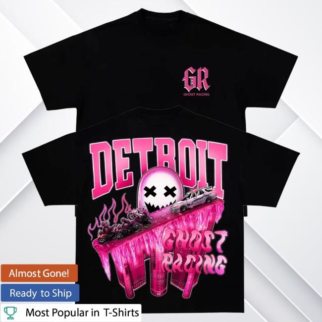 Official Ghost Racing Apparel Ghost Racing Pink Og Detroit Tshirt - White