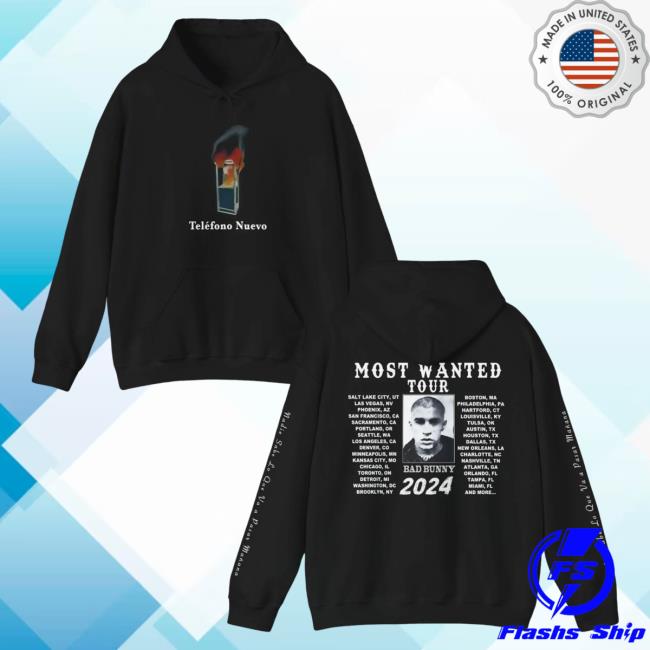 Official Bad Bunny Merch Store Most Wanted Tour - Burning Telephone Tour Dates Shirt Bad Bunny Clothing Shop BadBunny