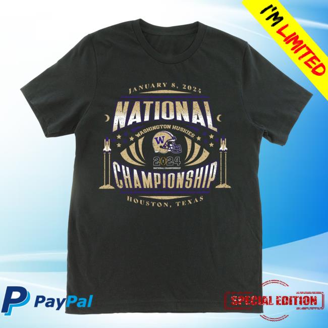 Official Washington Huskies 2024 National Championship Liftoff Tshirt