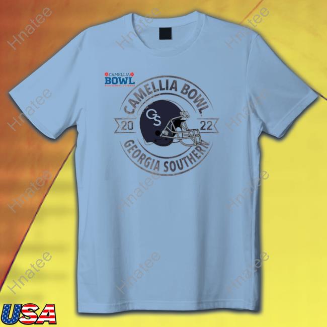 Official Georgia Southern 2022 Camellia Bowl logo Tee