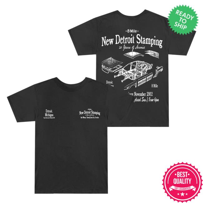 Eminem Merch 8 Mile New Detroit Stamping T Shirt