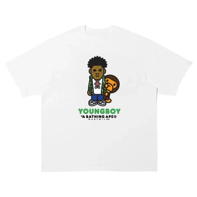 Stage Ready YoungBoy Never Broke Again Bape Milo Tee