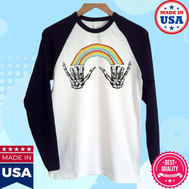 Louis Tomlinson Rainbow Skeleton Hand Long Sleeve Shirt