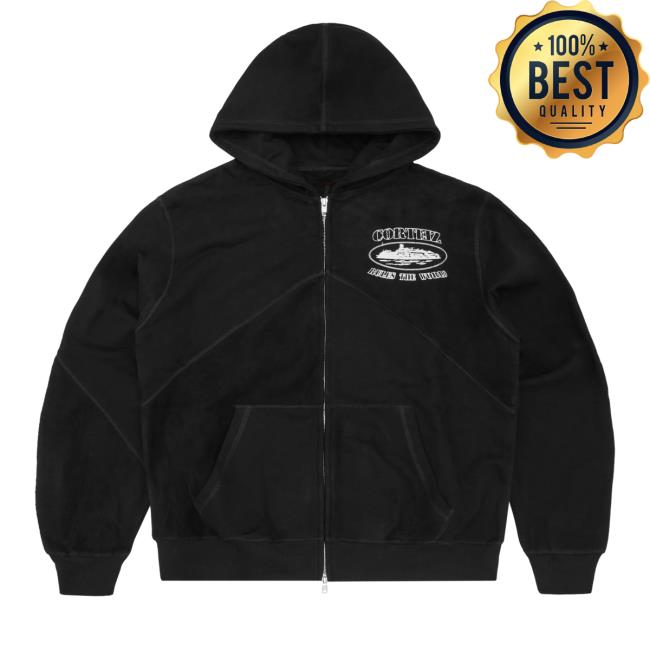 Official Crtzrtw Merch Superior V2 Crtzrtw Zip Up Crewneck Sweatshirt