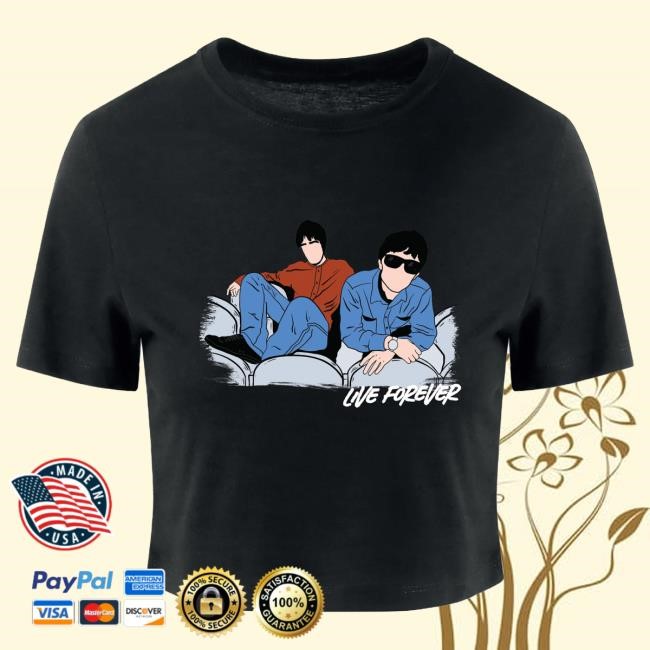 Official Day Of The Moon Store Shop Live Forever Crop Shirt