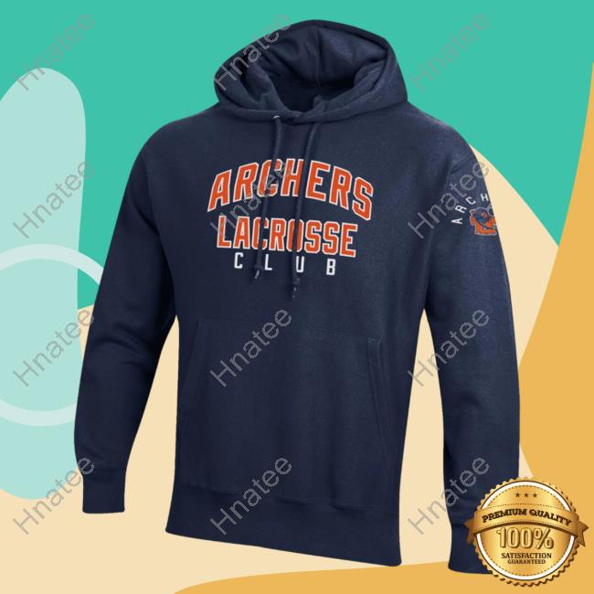 Official Premier Lacrosse League Shop Champion Archers Lacrosse Throwback Reverse Weave Hoody Marine Navy