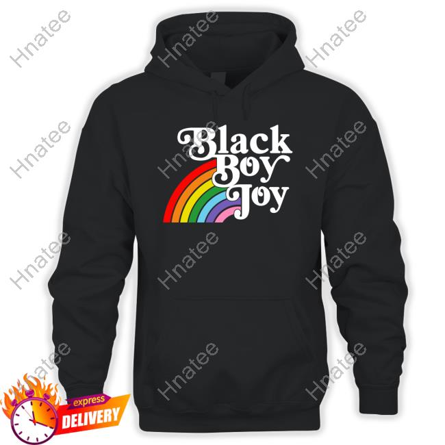 Official Black Boy Joy Rainbow T Shirt Black Boy Joy Rainbow T Shirts