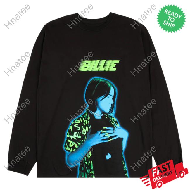 Official Billie Eilish Clothing Shop Store Neon Photo Hoody Billieeilish Merch