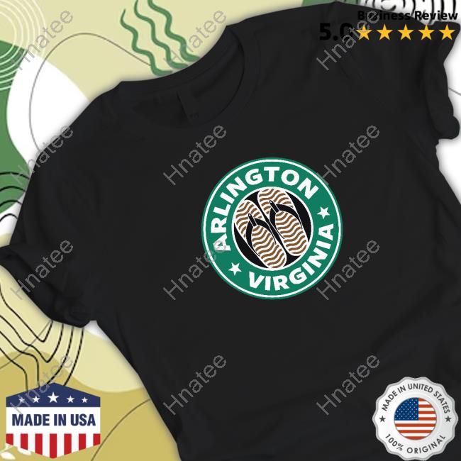 Official ARLnow Shop Arlington, Virginia Brown Flip Flop T-Shirt