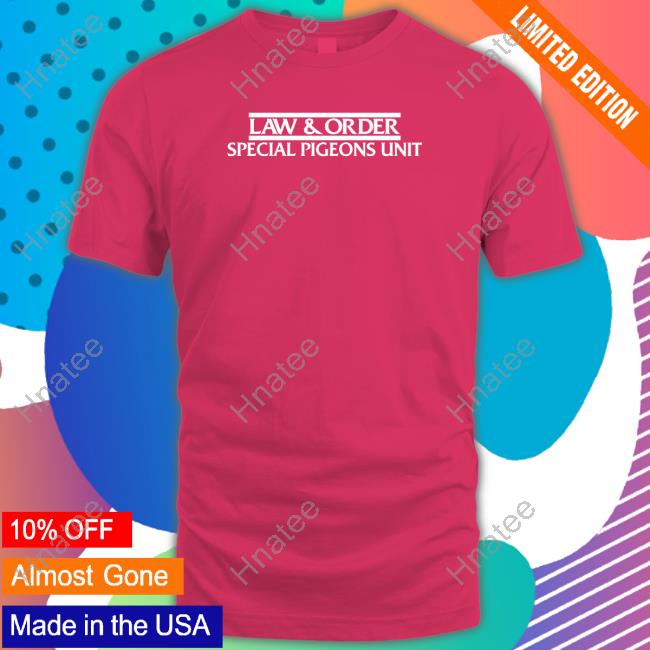 Law And Order Special Pigeons Unit Black Tee Shirt