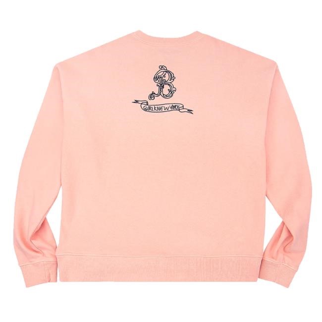 Bridgerton X Girl Knew York Pink New Crewneck Sweatshirt