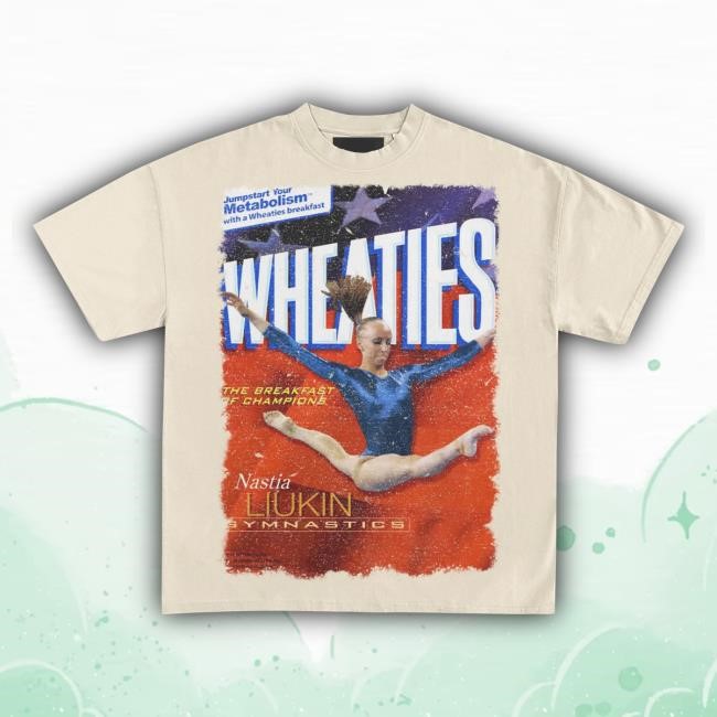 Official Heavyweight Legends Wheaties Nastia Liukin 2008 Vintage Popover Shirt