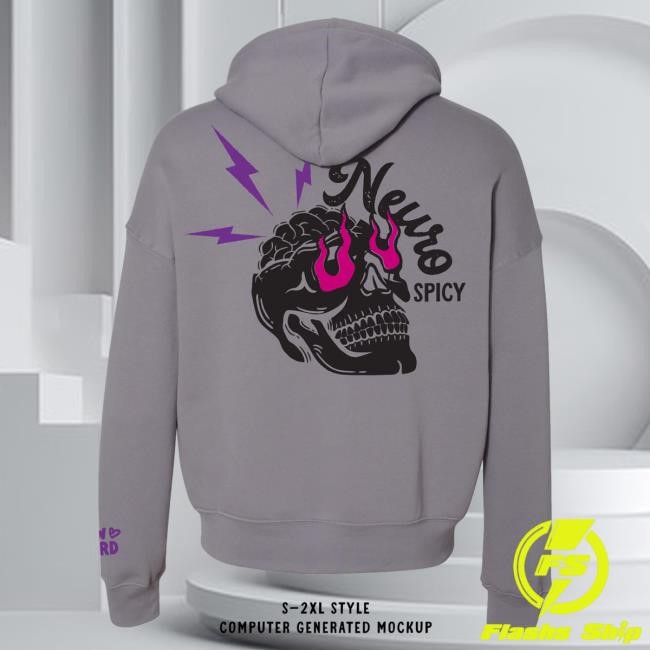 Official The Law Nerd Merch Store Emily D Baker Oversized Neuro Spicy Popover Hoodie
