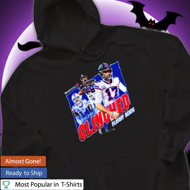 Official Buffalo Bills clinch playoff Berth 2022 Hooded Sweatshirt