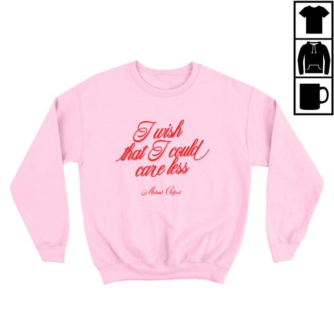 Michael Clifford I Wish That I Could Care Less Crew Sweatshirt Michael Clifford Merch