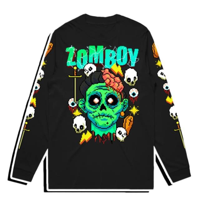 Kt8 Merch Shop Pixel Boy Long Sleeve Tee Zomboy