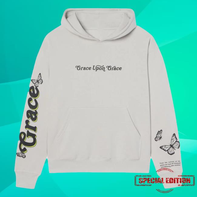 Official Elevated Faith Clothing Grace Upon Grace Unisex Hooded Sweatshirt