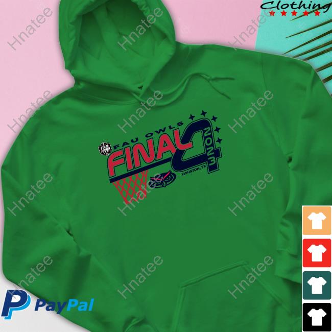 FAU Owls 2023 Final Four Oversized Long Sleeve T Shirt Official FAU Owls 2023 Final Four Oversized Hoodie
