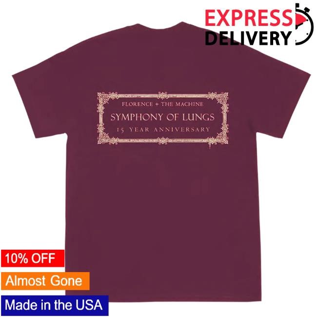 Official Florence & The Machine Maroon Lungs Hot Shirt