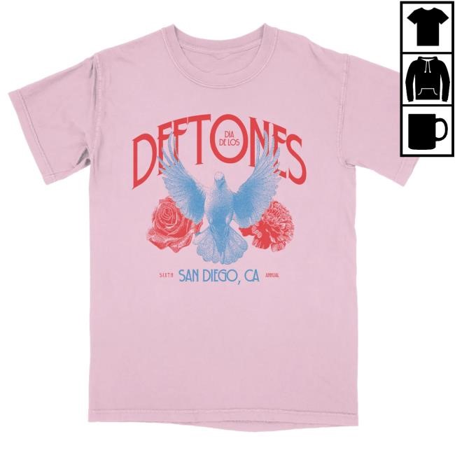Official Deftones Merch Store Deftones Dove Blossom Tee Deftones Shop