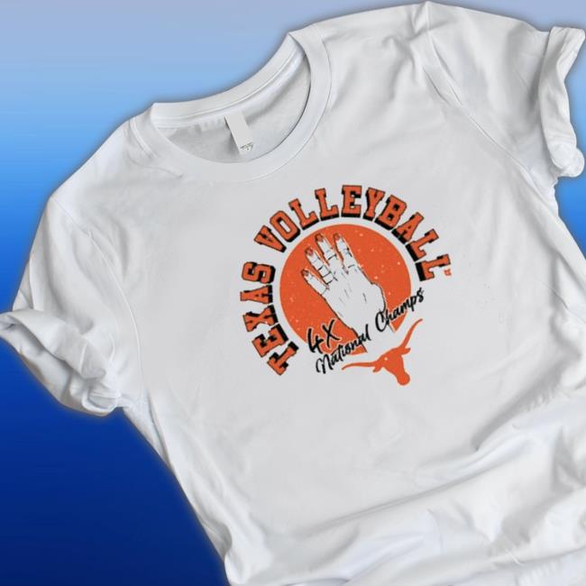 Official Texas volleyball four-time national champs Long Sleeve Tee