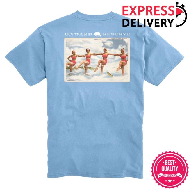 Retro Slope Style Vintage Ski Postcard Tee Onward Reserve