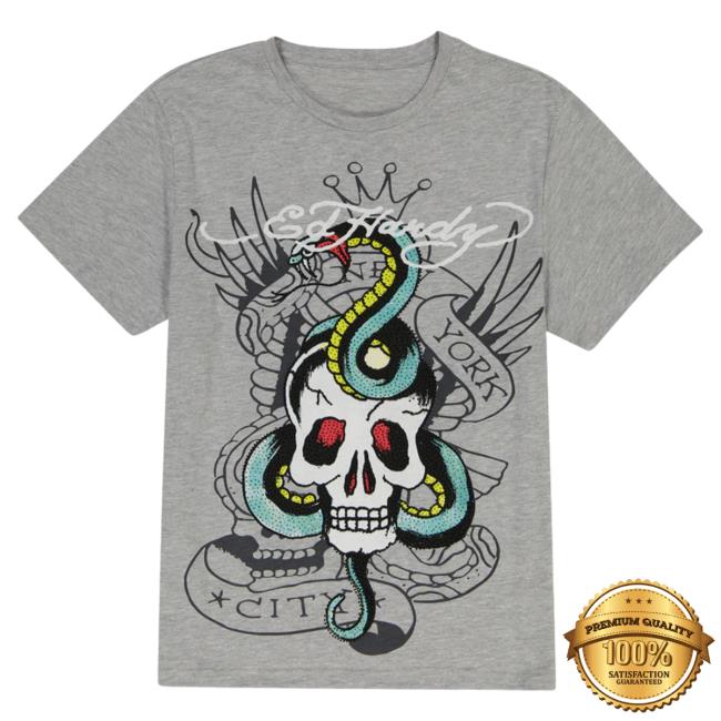 Official Ed Hardy Merch Store Rhinestone Skull Snake Shirt New EdHardy Apparel Clothing Shop