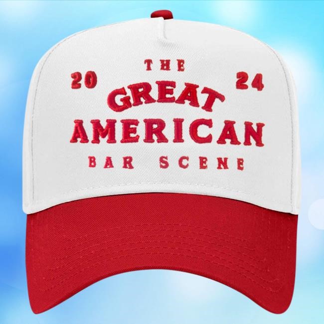 Zach Bryan Bar Scene 2024 Red and White Cap