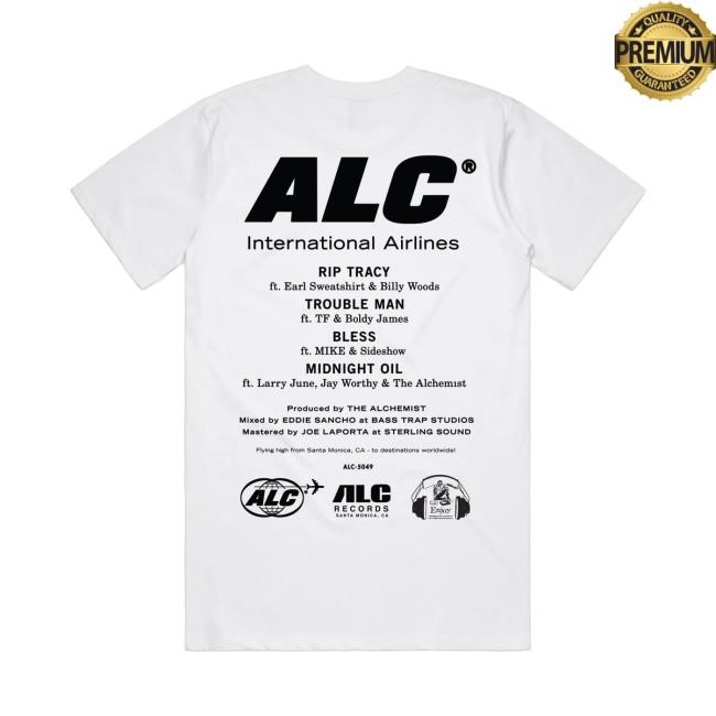 ALC Records International ALC Airlines Short Sleeve Shirt ALC Records