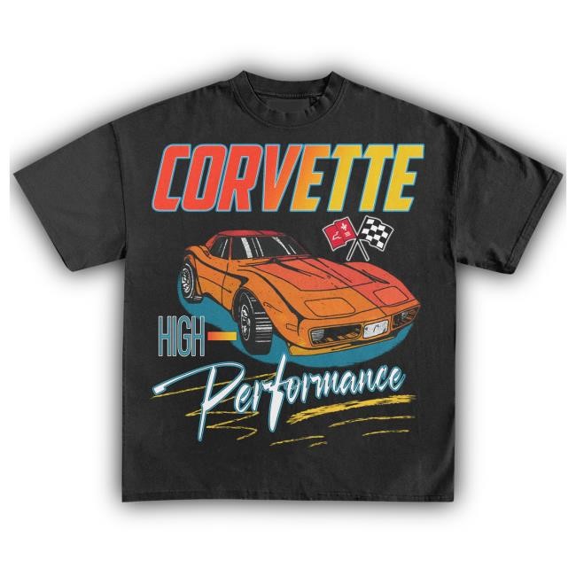 Official Heavyweight Legends Corvette High-Performance '74 Vintage Popover Shirt