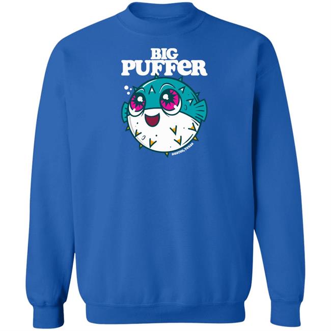 Big Puffer Merch Big Puffer® Mascot Crewneck Sweatshirt Austin Texas