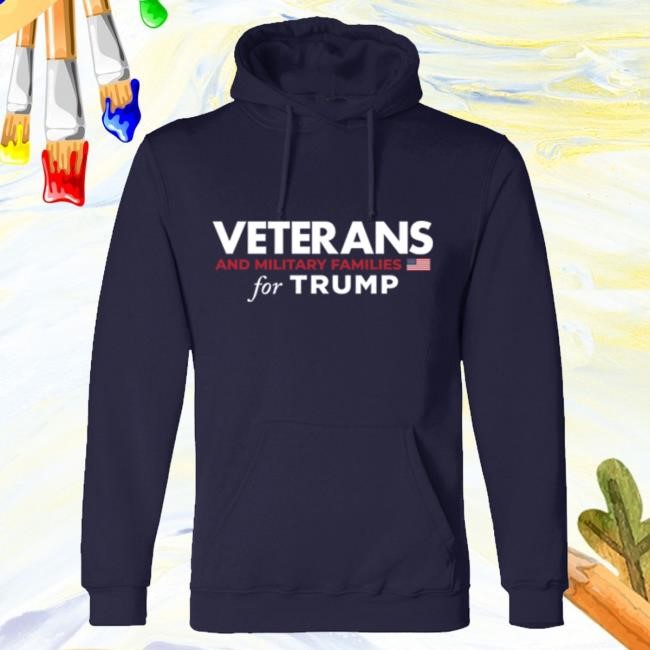 Official Donald Trump Merch Store Donald Trump Veterans And Military Families For Trump Navy Crewneck Sweatshirt Donald Trump Apparel Clothing Shop DonaldTrump
