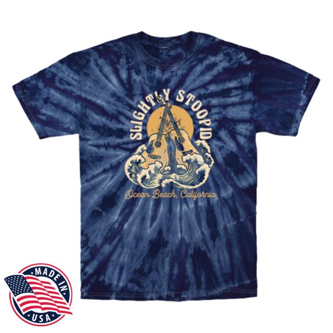 Slightly Stoopid Merch Acoustic Beach Tie Dye Shirt