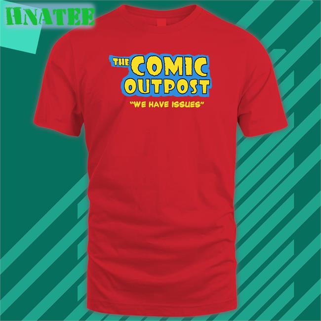 Chris Gore Wearing The Comic Outpost Shirt