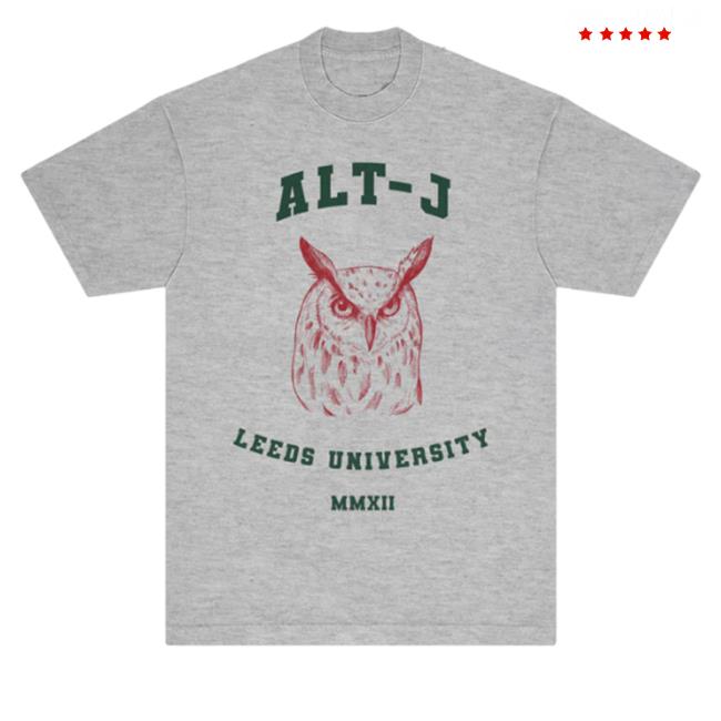 Official Alt J Merch Leeds University Shirt