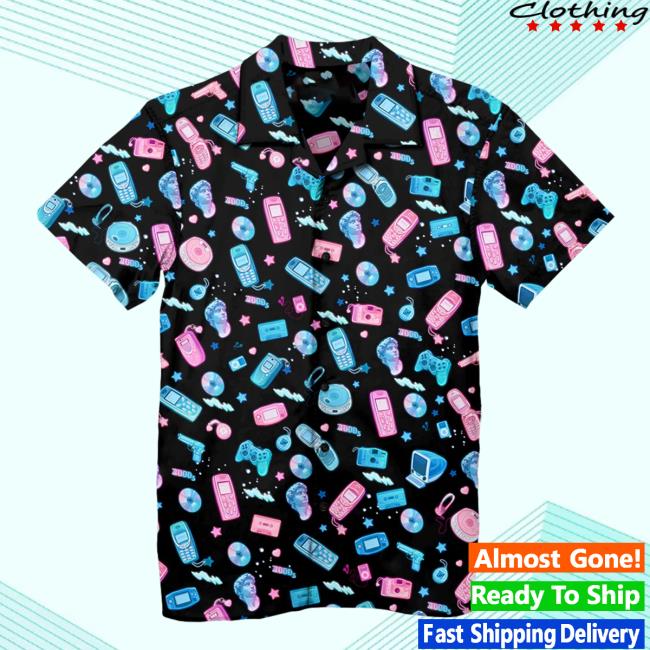 Vapor95 Clothing Store Millennium Tech Hawaiian Tshirt
