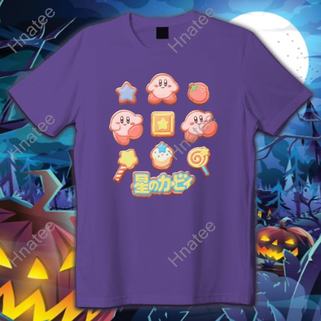 Nintendo Kirby Cookie Icons Kirby Informer Shirts Light Pink
