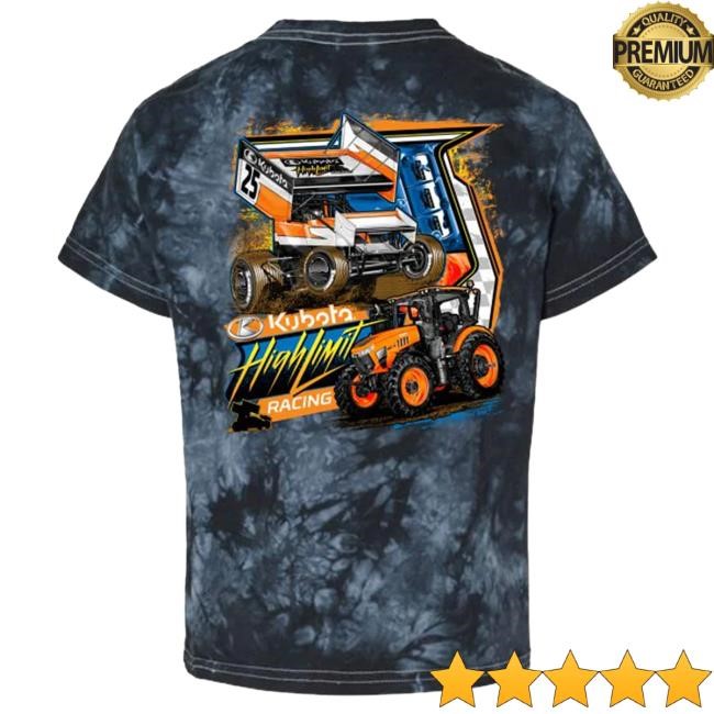 Official High Limit Racing 2025 Playin in the dirt - YOUTH Top Shirt - Black Crystal Tie-Dyed