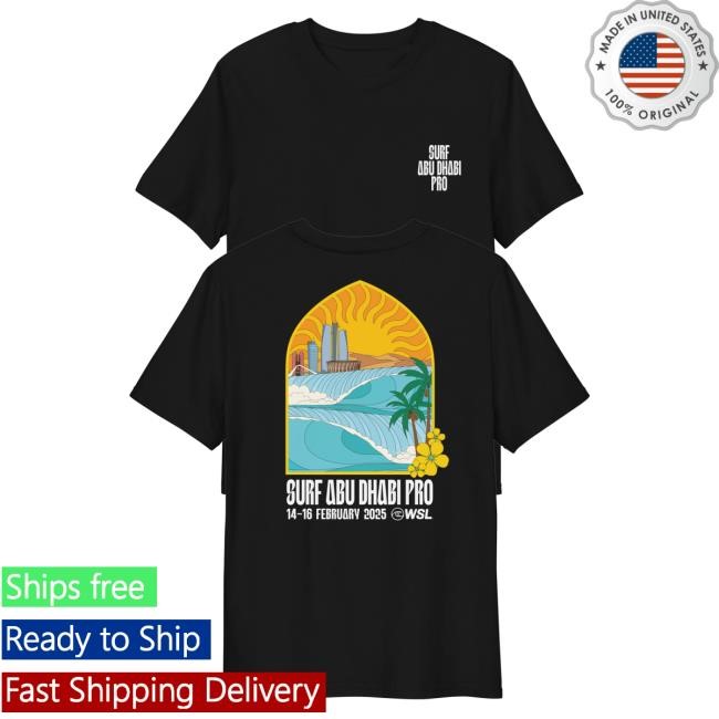 Official Wsl Store World Surf League 2025 Surf Abu Dhabi Pro Hot Shirt