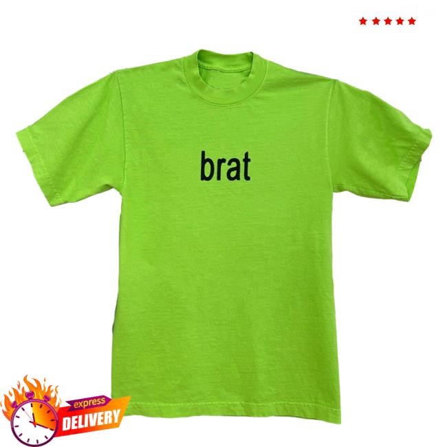 Official Store Charli Xcx Shop Merch BRAT Green Shirt