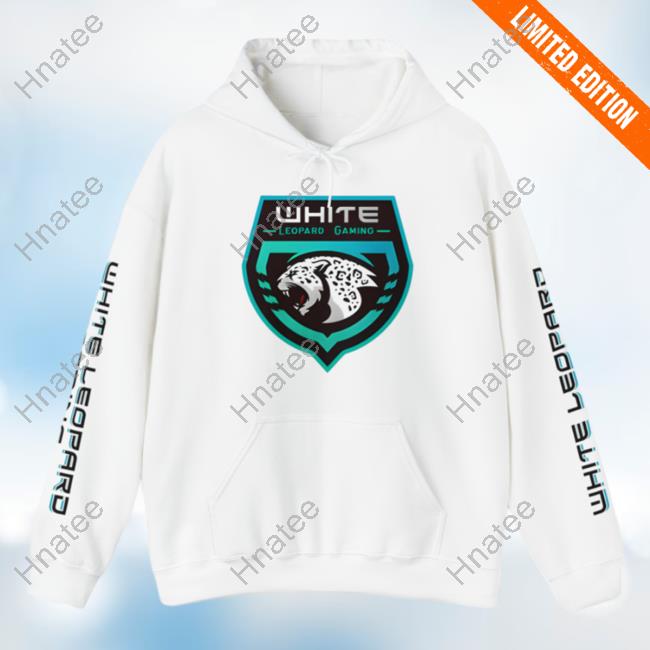 Official Soar Dogg White Leopard Gaming Hooded Sweatshirt