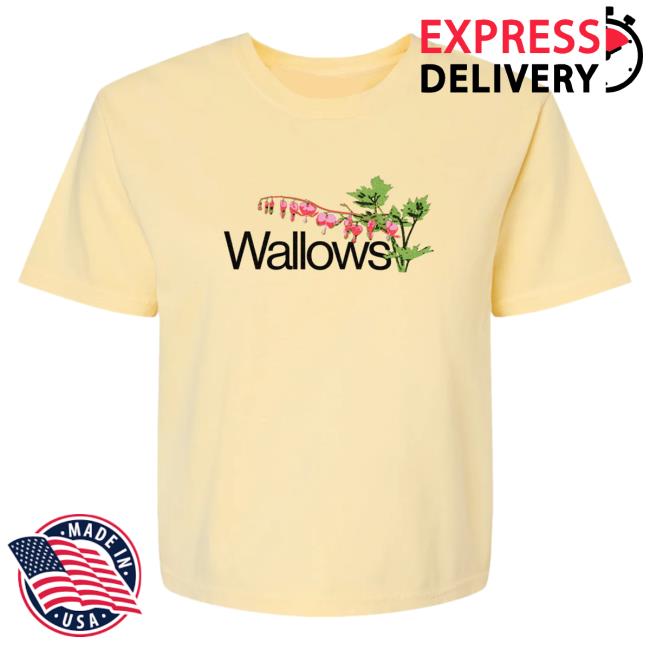 Official Wallows Merch Store Flowers Ladies Crop Tees Wallowsmusic Clothing Shop