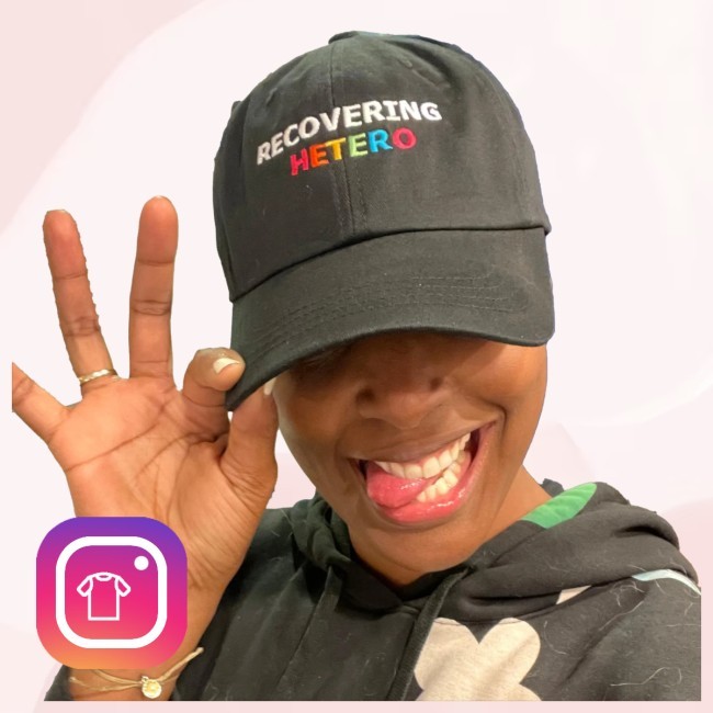 Franchesca Ramsey Shop Recovering Hetero Embroidered Dad Hat