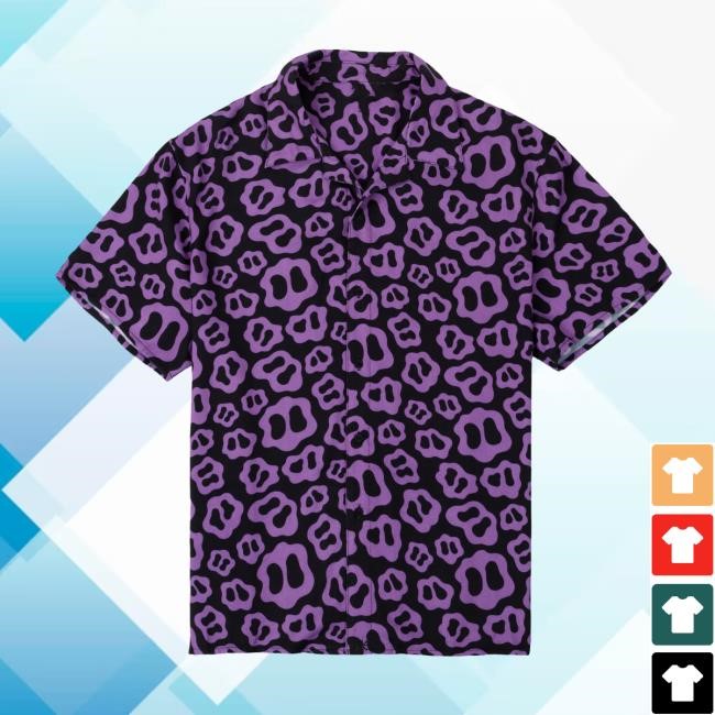 Purple Patterned Button Up – Ranboo