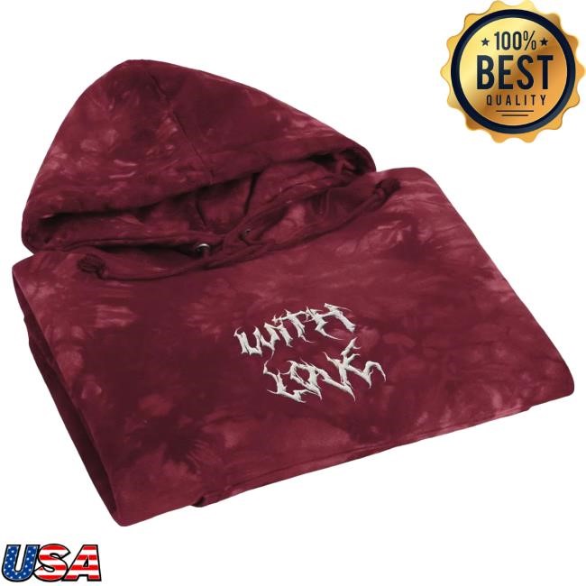 Official Christina Grimmie Metal With Love Tie Dye Champion Hoody Mulled Berry