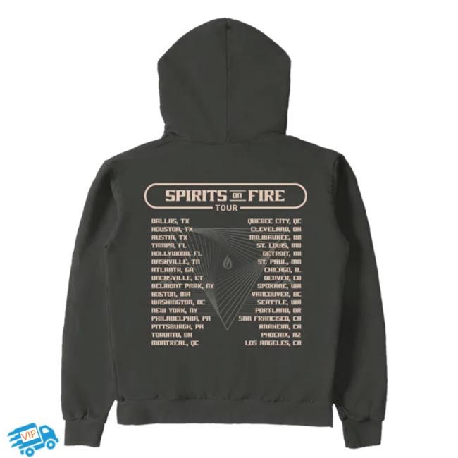 The Smashing Pumpkins Spirits On Fire Tour LS Hoodie The Smashing Pumpkins Merch Store