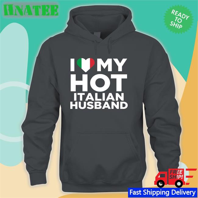 I Love My Hot Italian Husband T Shirt Navy