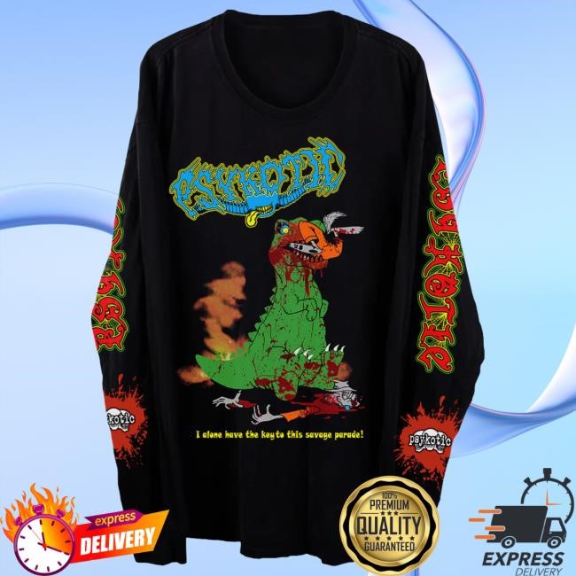 Official Osamason Merch Store Shop OsamaSon Dino Black Long Sleeve T-Shirt