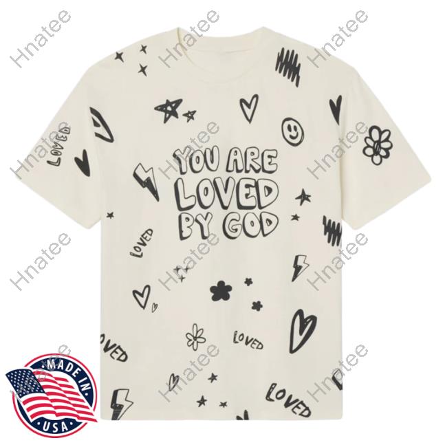 Official Elevated Faith Clothing Loved By God All Over Print Cream Unisex Shirt New Elevatedfaith